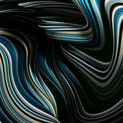 Elegant colored background with lines. 3d illustration, 3d rendering.