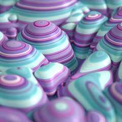 Soft, nice abstract background in bright colors. 3d illustration, 3d rendering.