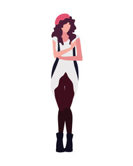 Supermodel avatar woman vector design