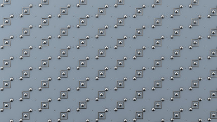 Interior pattern, architectural background. 3d illustration, 3d rendering.