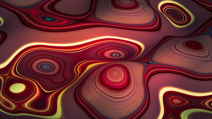 Soft, nice abstract background in bright colors. 3d illustration, 3d rendering.