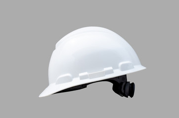 Safety hardhat isolated on gray background. Protective Personal Equipment,PPE,Construction tool