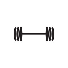 Barbell logo design vector template