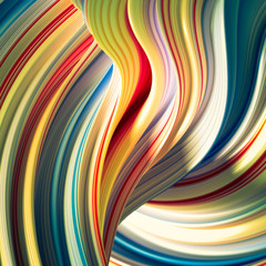 Elegant colored background with lines. 3d illustration, 3d rendering.