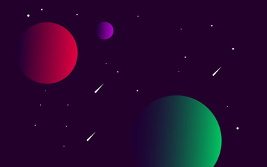 Fototapeta premium Light Purple Pink vector layout with cosmic stars. Modern abstract illustration with Big Dipper stars. Pattern for futuristic ad booklets.