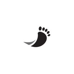 Palm foot icon logo design vector template
