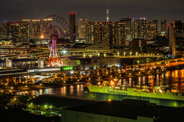 Fototapeta premium 東京・お台場から見える東京の夜景