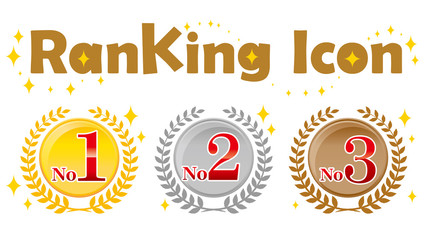ランキングのアイコン　順位　ランク