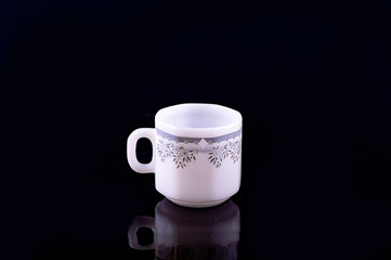 Blue and white porcelain tea or coffee cup