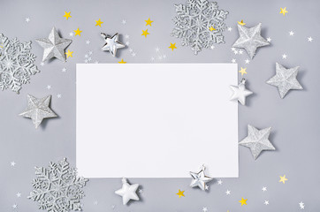 Christmas holiday background. Xmas background top view.