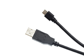 MICO USB CABLE isolated on white background  - Image