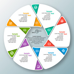 Abstract 3D Paper Infographics. Business template .Vector illustration