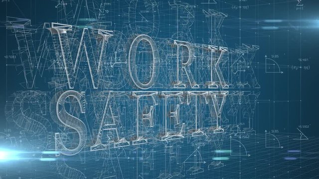 Work safety title health and safety (WHS) (HSE) (OSH) welfare in the workplace