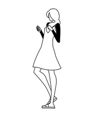 Supermodel avatar woman vector design