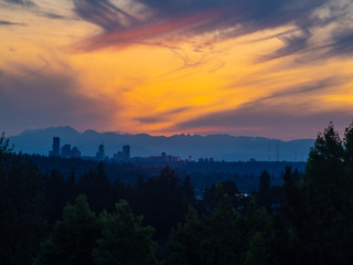 Seattle Skyline Sunset