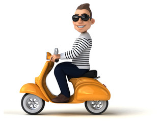 Fun 3D cartoon casual character