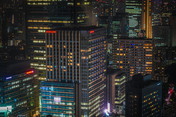 Fototapeta na wymiar 六本木ヒルズから見える東京の夜景