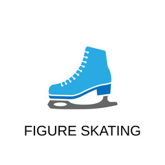 Skates icon. Figure skating symbol design. Stock - Vector illustration can be used for web.