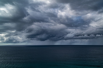 clouds over the sea