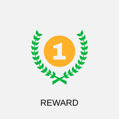 Reward icon. Trophy symbol design. Stock - Vector illustration can be used for web.