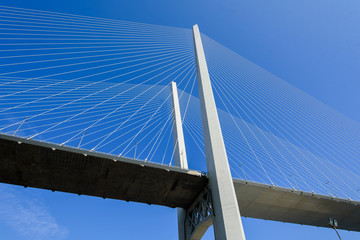 Cable-stayed bridge, fragment.