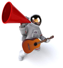 Naklejka premium Fun astronaut - 3D Illustration