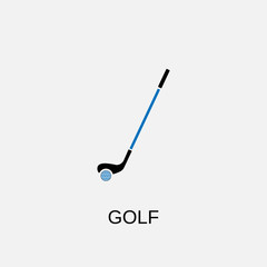 Golf icon. Golf symbol. Flat design. Stock - Vector illustration