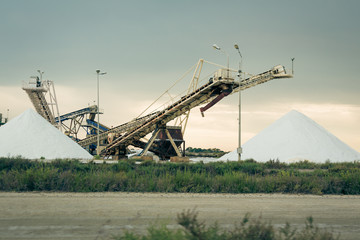 Fototapeta premium Saltworks landscape in Southern France