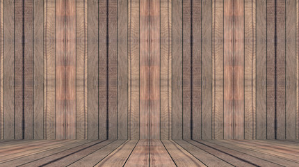 Brown wall and floor room wood background