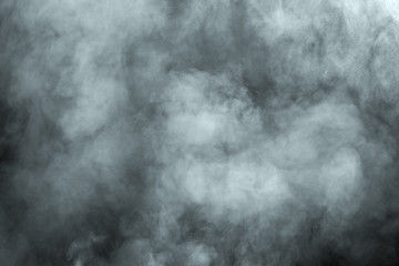 Abstract  powder or smoke isolated on black background