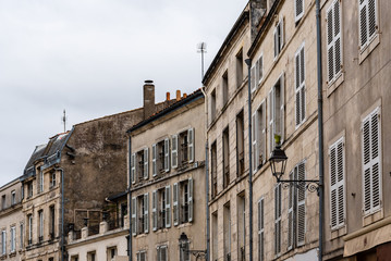 Old residential buildings in La Rochelle, France