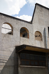 Old concrete grunge wall of building