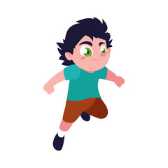 Isolated boy cartoon vector design