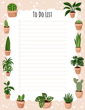 Cute Printable To-Do List {Free PDF with Lovely Plants Design