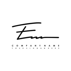 EN initials signature logo. Handwriting logo vector templates. Logo for business, beauty, fashion, signature