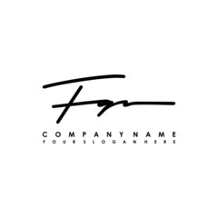 FQ initials signature logo. Handwriting logo vector templates. Logo for business, beauty, fashion, signature