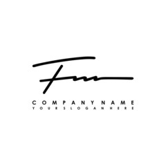 FN initials signature logo. Handwriting logo vector templates. Logo for business, beauty, fashion, signature