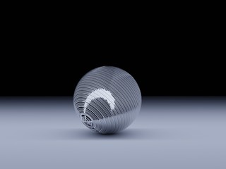 sphere on a background, 3d illustration
