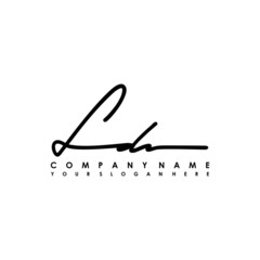 LD initials signature logo. Handwriting logo vector templates. Logo for business, beauty, fashion, signature
