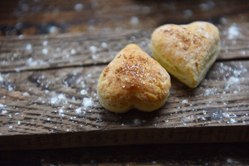 cookies of different shapes sprinkled with sand