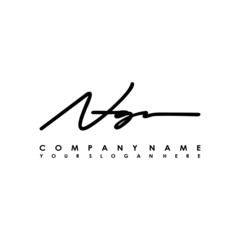 NG initials signature logo. Handwriting logo vector templates. Logo for business, beauty, fashion, signature