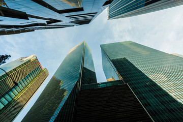 Low angle view of skyscrapers 