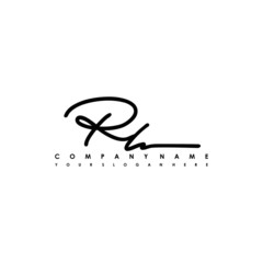RL initials signature logo. Handwriting logo vector templates. Logo for business, beauty, fashion, signature