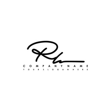 RL initials signature logo. Handwriting logo vector templates. Logo for business, beauty, fashion, signature