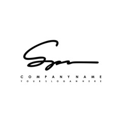 SP initials signature logo. Handwriting logo vector templates. Logo for business, beauty, fashion, signature