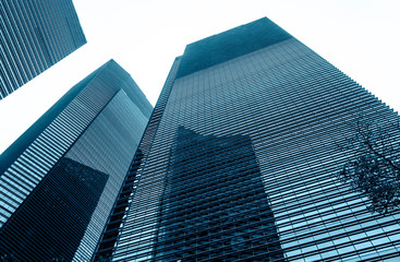 Low angle view of skyscrapers 