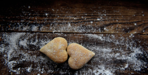 cookies of different shapes sprinkled with sand