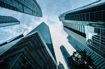 Skyscrapers in Singapore Business District