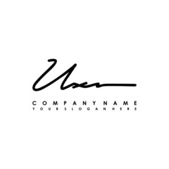UX initials signature logo. Handwriting logo vector templates. Logo for business, beauty, fashion, signature