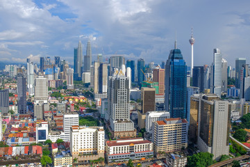 Fototapeta premium Beautiful scenery of Kuala Lumpur City Centre
